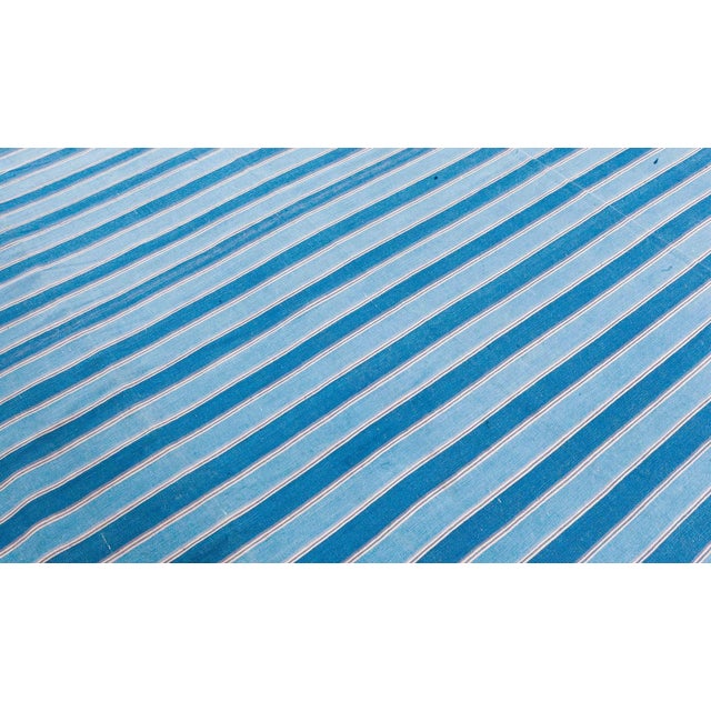 Mid 20th Century Doris Leslie Blau Vintage Indian Dhurrie Rug For Sale - Image 5 of 8