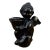 Candlestick Figurine of an Angel Made of Hyalite Glass, Libochovice, Czechoslovakia, 1960s. For Sale
