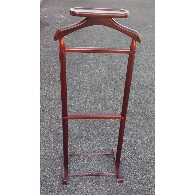 Mid Century Modern Mens Clothing Valet. This beautiful valet has nice details with a coat hanger, pant bar and it has been...