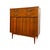 Vintage Mid-Century Modern Walnut 4-Piece Bedroom Set With Diamond Parquet Accent Inlay– Highboy, Long Dresser, & End Table Set For Sale In Seattle - Image 6 of 16