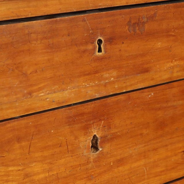 Wood Antique Empire Walnut Chest of Drawers, 1800s For Sale - Image 7 of 12