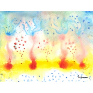 Oscar Arturo, Watercolor Abstract For Sale