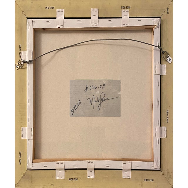 Mark Lewis 2025 "036-25" Abstract Expressionist Orbital Monochrome Painting by Mark Lewis For Sale - Image 4 of 6