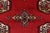 1990s Rustic Bokhara Red Beige Hand Knotted Rug For Sale - Image 5 of 9