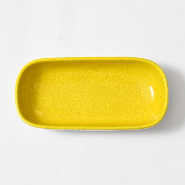 Vintage Italian Yellow Ceramic Dish from Italica Ars, 1960s For Sale - Image 4 of 8