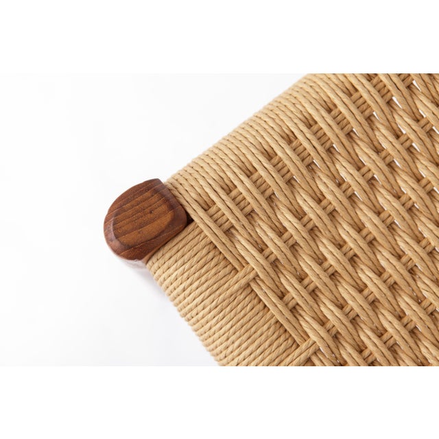 Mid-Century Danish Model 77 Dining Chair in Teak and Danish Paper Cord, 1960s For Sale - Image 4 of 13