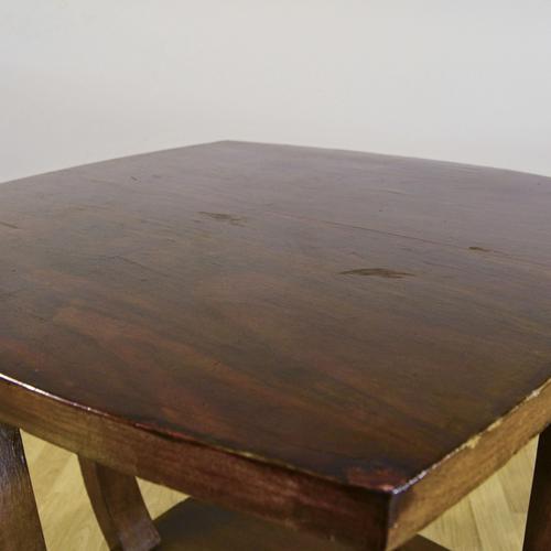 Antique Wooden Coffee Table, 1900s For Sale - Image 4 of 9