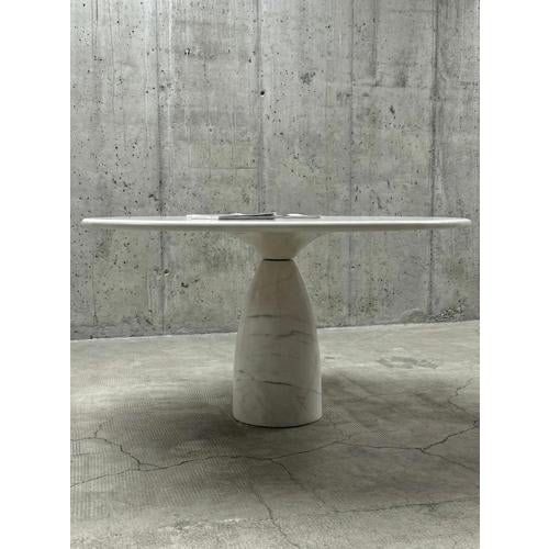 White Finale 1790 Dining Table in Marble by Peter Draenert, Germany, 1970s For Sale - Image 8 of 8