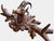 1900 - 1909 1900s Black Forest Goat Coat Rack With Glass Eyes For Sale - Image 5 of 8