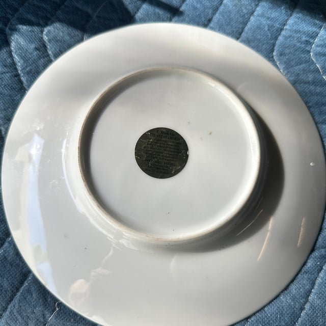 Japanese Chokin 14k Gold Edge San Francisco Collector Plate For Sale - Image 3 of 4