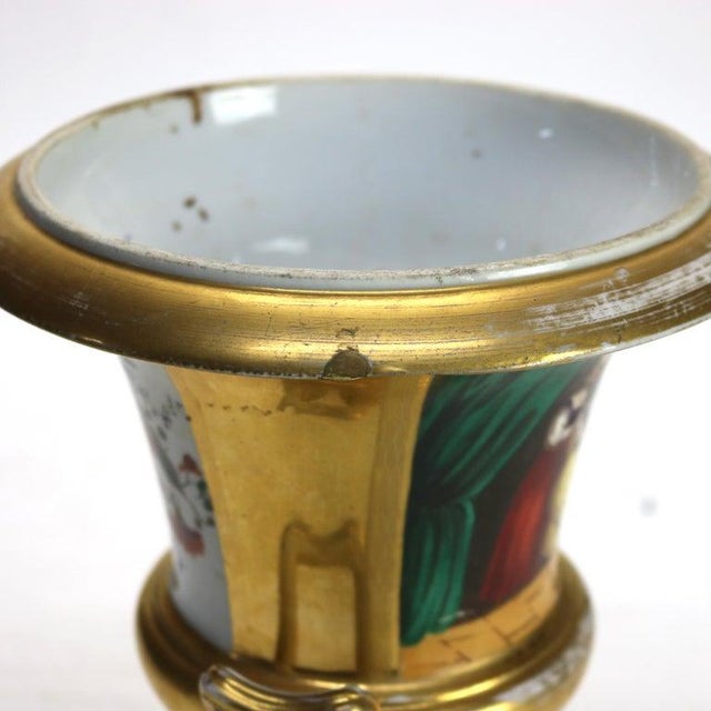 Pair of Antique Old Paris Porcelain Portrait Urns C1870 For Sale - Image 12 of 12