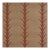 Sample-Schumacher x Celerie Kemble Acanthus Stripe Sisal Wallpaper In Mocha For Sale