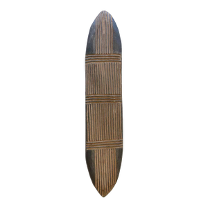Long & Slim African Tribal Wood Panel