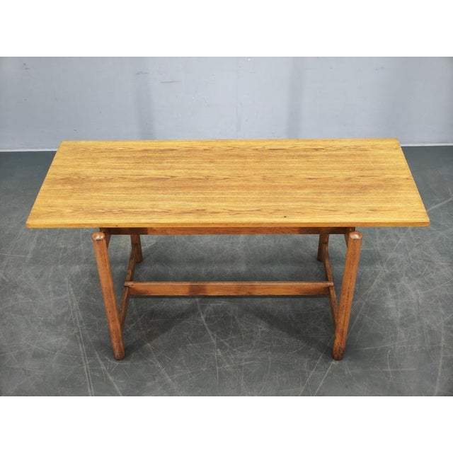 Wood Czech Coffee Table in Oak by Krásná Jizba, 1960s For Sale - Image 7 of 16