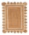 Scallop White Jute Scallop Hand Made Rug 2.6'x6' For Sale