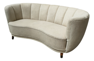 Mid-Century Scandinavian Banana Sofa, 1980s