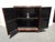 Vintage Chinese Asian Burgundy Lacquer Floral Chinoiserie Cabinet ~ Side Table For Sale - Image 12 of 17
