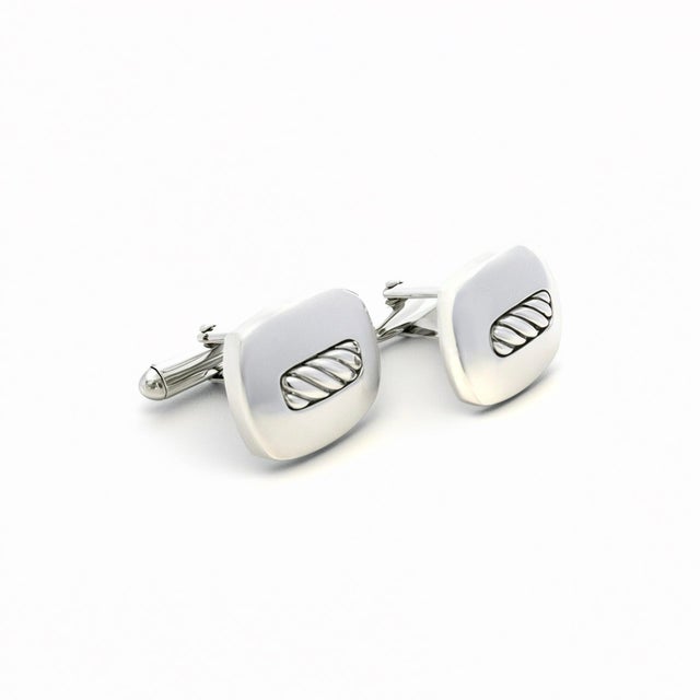 Metal 1990s David Yurman Authentic Estate Cufflinks Silver, A Pair For Sale - Image 7 of 12