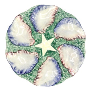 French Starfish Oyster Plate For Sale