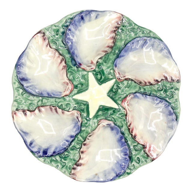 French Starfish Oyster Plate For Sale