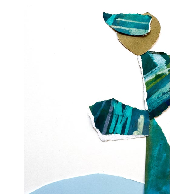 "Cut to the Feeling 2" Original Framed Collage on Paper by Zac Woodiel For Sale - Image 4 of 12