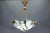 French Art Deco Black & White Veined Alabaster and Bronze Chandelier, 1920 For Sale - Image 16 of 18