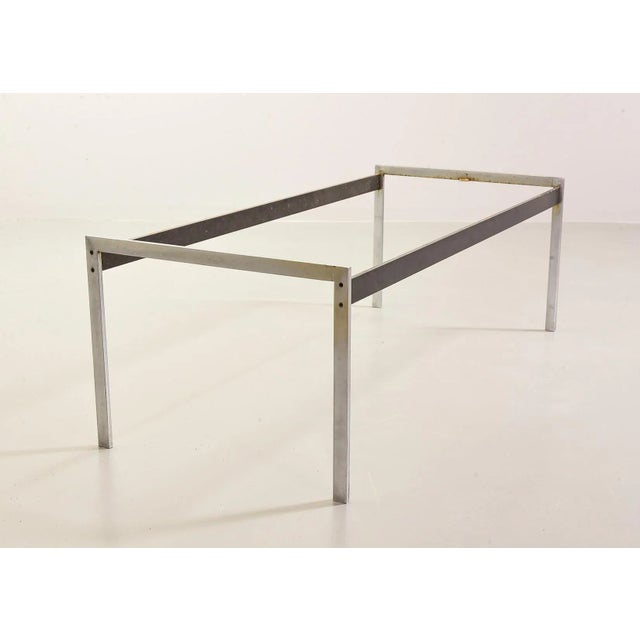 Black Marble and Brushed Steel Coffee Table by Kho Liangh for Artifort, 1960s For Sale - Image 9 of 17