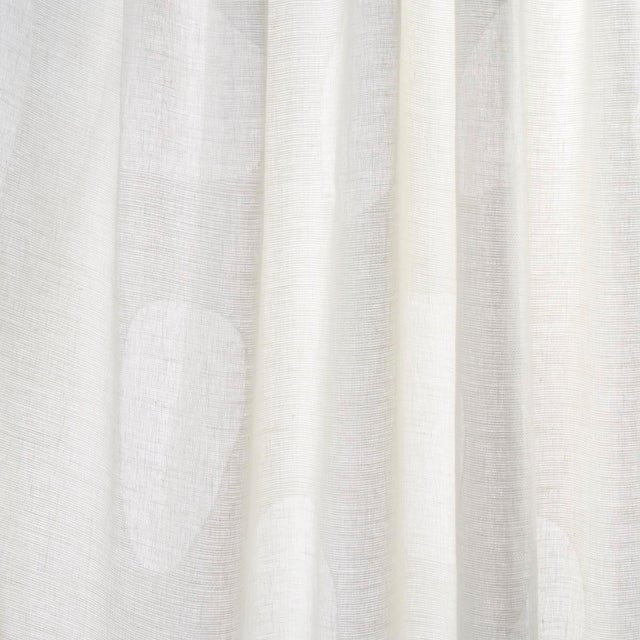 SAMPLE - Schumacher Elaine Sheer Fabric In White For Sale