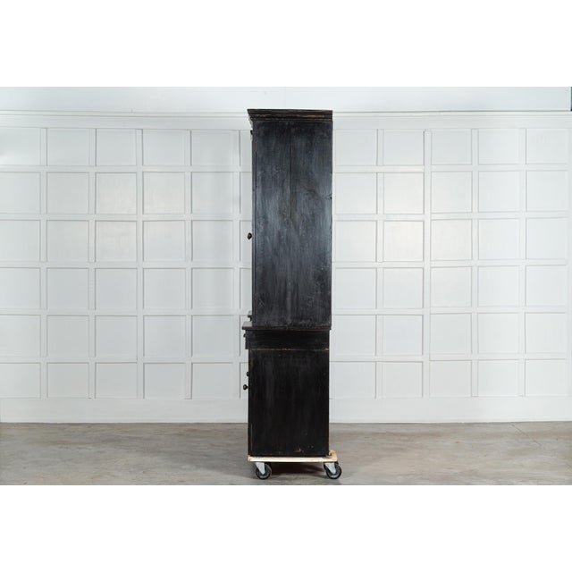 Circa 1890 19thc english ebonised pine breakfront housekeepers cabinet we can also customise existing pieces to suit your...