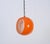 Metal Orange Murano Glass Eclipse Pendant attributed to Carlo Nason for Mazzega, Italy, 1960s For Sale - Image 7 of 15
