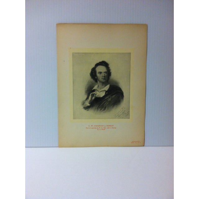 Limited Edition Shakespeare Rare Print C W Couldock As Hamlet Circa 1900 Chairish