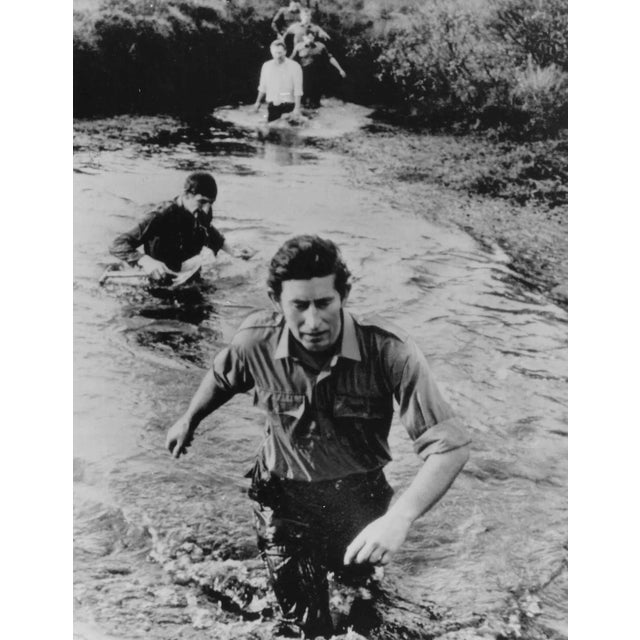 1975 Prince Charles Military Training Black and White Photograph For Sale - Image 4 of 4