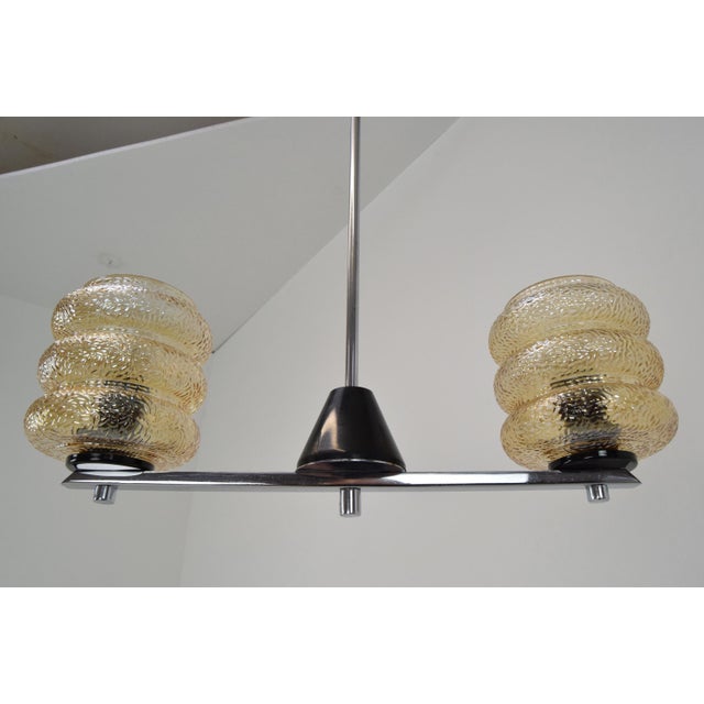 Mid-Century Czechoslovakian Hanging Lamp, 1960s For Sale - Image 11 of 15