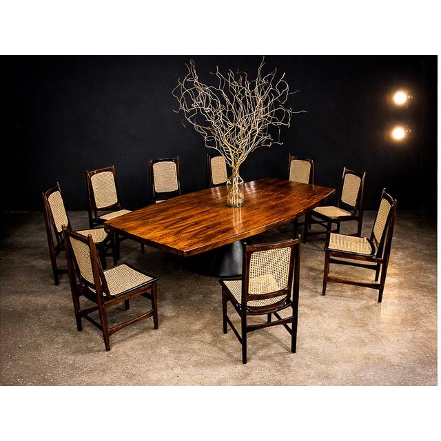 1960s Set of Ten Brazilian Mid-Century Dining Chairs by Alexandre Rapoport, 1960s For Sale - Image 5 of 10