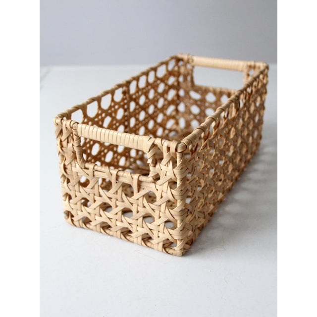Vintage Woven Storage Basket For Sale - Image 11 of 12