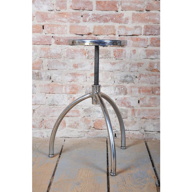 Czech Bauhaus Piano Stool in Chrome-Plated Steel, 1930s For Sale - Image 4 of 9