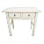 Vintage White Elm Two Drawer Side Table For Sale