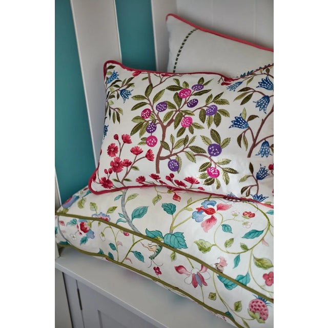 Sanderson Sanderson Foraging Embroidery Fabric in Dawn Blue For Sale - Image 4 of 4