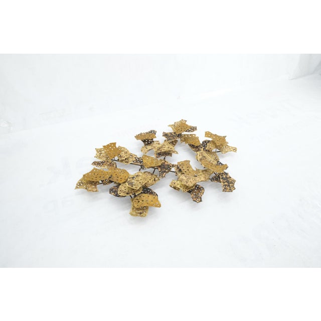 Curtis Jere Molten Brass Flakes Wall Sculpture For Sale - Image 10 of 10