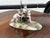 Porcelain Group of Nude Putti & the Goat Amalthea on Wooden Display Stand For Sale - Image 13 of 16