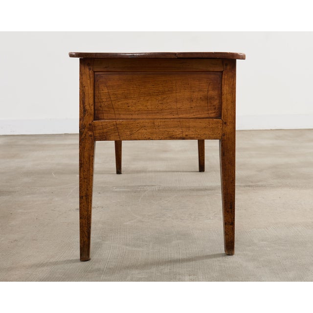 19th Century Country French Fruitwood Console Table Server 6 Ft. For Sale In Sacramento - Image 6 of 18