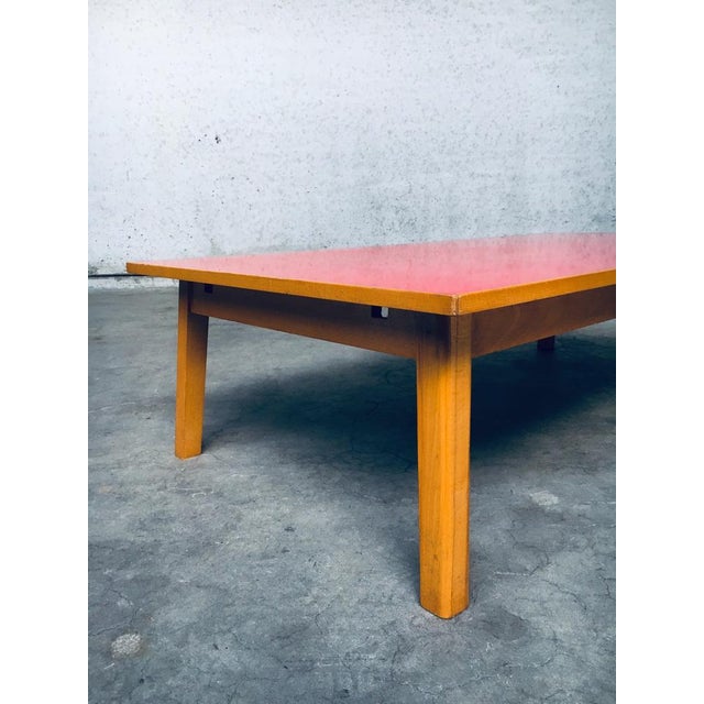 Mid-Century Modern Mid-Century Red Coffee Table, Belgium, 1950s For Sale - Image 3 of 18