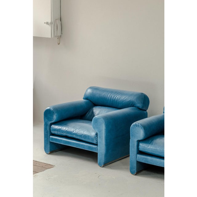 1970s Lounge Chairs by Giuliana Gramigna and Sergio Mazza for Poltrona Frau, Italy, 1970s, Set of 2 For Sale - Image 5 of 14