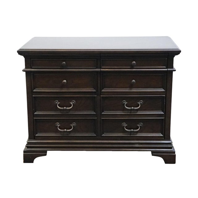 Contemporary Aspenhome Walnut Contemporary Traditional Style 41" Lateral File Cabinet 124-378 - Molasses Brown Finish For Sale - Image 3 of 12