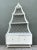 Mid-Century Modern Vintage White Rattan Pagoda Etagere For Sale - Image 3 of 12