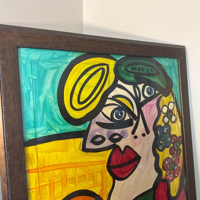 Peter Keil 1970s Abstract Peter Keil Original Framed Painting For Sale - Image 4 of 8