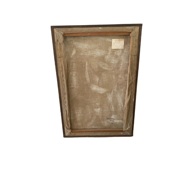 Textile Michael Ross "Jungle No2" Abstract Landscape Oil on Canvas Painting, 1976 For Sale - Image 7 of 10