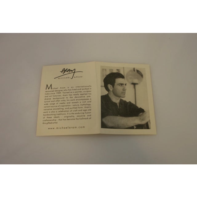 Vintage Michael Aram Handcrafted Forest Leaf Collection 5 X 7 Nickel Photo Frame For Sale - Image 10 of 11