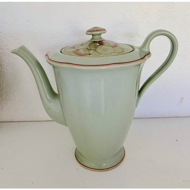 1928 Art Deco Suzanne Lalique Haviland Limoges Paquerettes Celadon Service Set- 12 PCS For Sale In Phoenix - Image 6 of 10