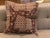 Contemporary Square Pillow Newly Made From Vintage Batik Cotton Fabric For Sale - Image 4 of 4